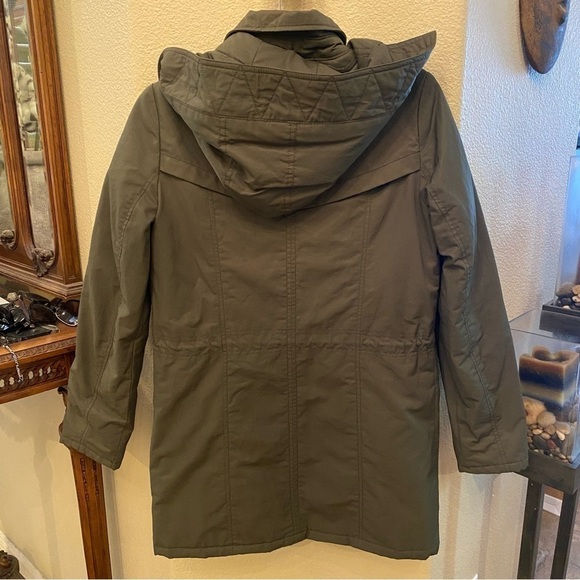 TOMMY HILFIGER Women Olive Army Utility Hoodie Jacket Size XS - Picture 4 of 7